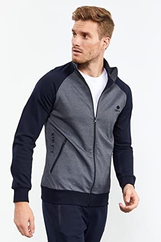 TOMMY LIFE Çağla Siyah Dik Yaka Eşofman Takımı, T01ER-85113