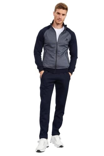 TOMMY LIFE Çağla Siyah Dik Yaka Eşofman Takımı, T01ER-85113