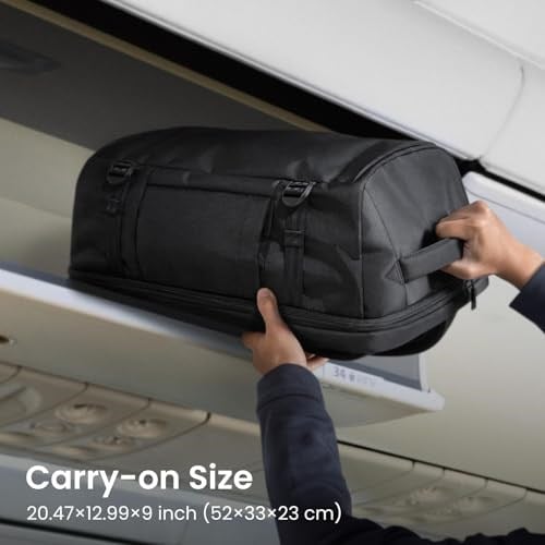 tomtoc 28-40L Seyahat Sırt Çantası, TSA Uyumlu Kabin Bagajı, Su Geçirmez, Hafif, Dayanıklı, Laptop, İş, Günlük, Hafta Sonu ve Seyahat Kullanımı, Weekender, Business, Hafif Backpack