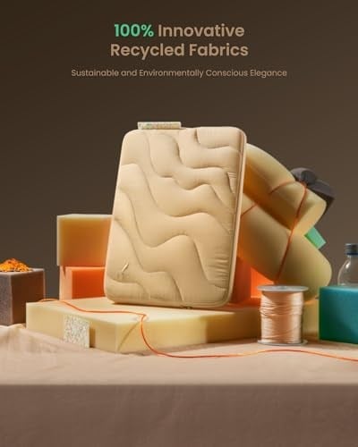 tomtoc Kapitone Laptop Kılıfı 14 inç Yeni MacBook Pro M5/M4/M3/M2/M1 Pro/Max (2025–2021) için, Hafif Yumuşak Puffy Laptop Çantası, Şık ve Koruyucu Sleeve
