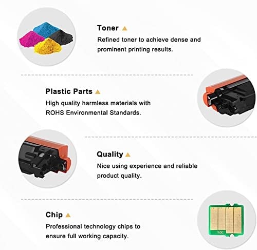 Toner Kartuşu HP 117A Renkli Lazer 150nw MFP 179fnw 178nw 150a 178nwg 179fwg 179 178 150 W2070A W2071A W2072A W2073A Yazıcı ile Uyumlu (Siyah Camgöbeği Sarı Macenta 4 adet paket) (bunl) (bun4 renkte)
