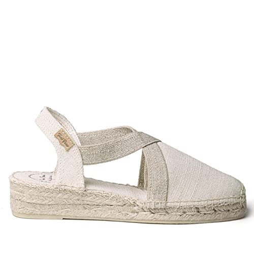 TONI PONS VERDI-V - Vegan wedge espadrille for women by Toni Pons made of cotton fabric.