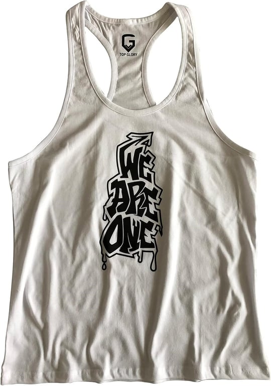 TOP GLORY (T1000) FİTNESS GYM TANK TOP ATLET SPORCU ATLETİ 5060 BEYAZ-