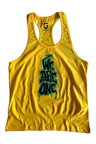 TOP GLORY (T1010) FİTNESS GYM TANK TOP ATLET SPORCU ATLETİ 5058 SARI-