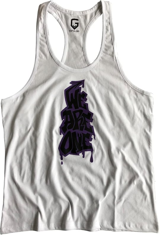 TOP GLORY (T1025) FİTNESS GYM TANK TOP ATLET SPORCU ATLETİ 5055 BEYAZ-