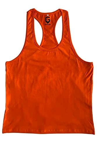 TOP GLORY (T1130) FİTNESS GYM TANK TOP ATLET SPORCU ATLETİ TTGT5040W TURUNCU-
