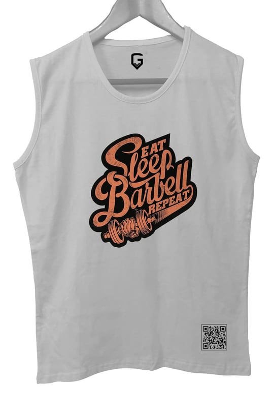 TOP GLORY (T123) SleepBarbell Kolsuz Sporcu T-Shirt Tank Top -