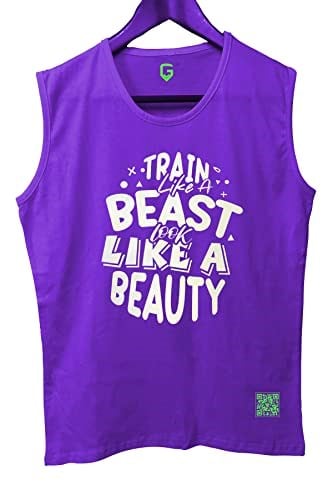 TOP GLORY (T171) TrainBeast Kolsuz Sporcu T-Shirt Tank Top
