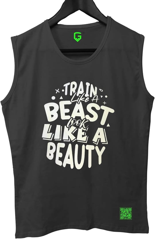 TOP GLORY (T196) TrainBeast Kolsuz Sporcu T-Shirt Tank Top