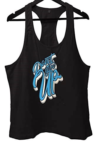 TOP GLORY (T447) DontGiveUp Fitness Gym Tank Top Sporcu Atleti- - Bedenler: S, M, L, XL, XXL