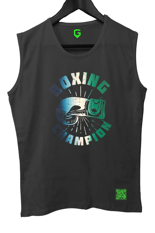 TOP GLORY (T514) BoxinChampW Tank Top Kolsuz Sporcu TShirt-