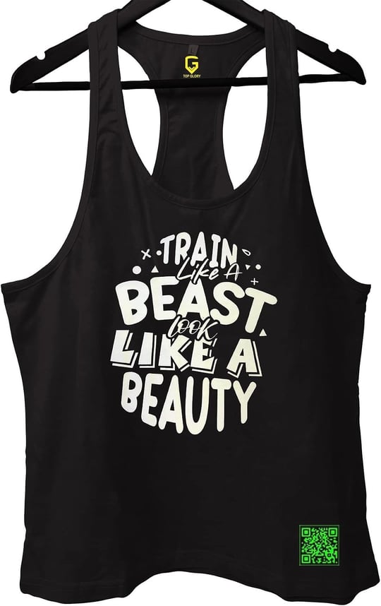 TOP GLORY (T59) TrainBeast Fitness Gym Tank Top Sporcu Atleti-