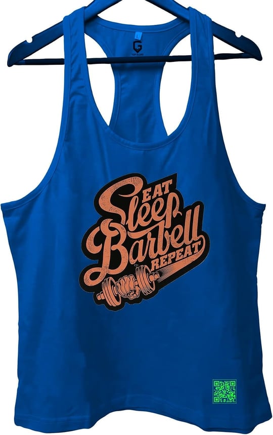 TOP GLORY (T93) SleepBarbell Fitness Gym Tank Top Sporcu Atleti-