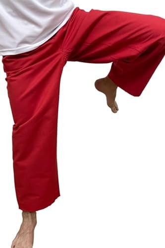 Top Glory Taekwondo Alt Dobok Kırmızı Taekwondo Pantolon - Fitilli dobok