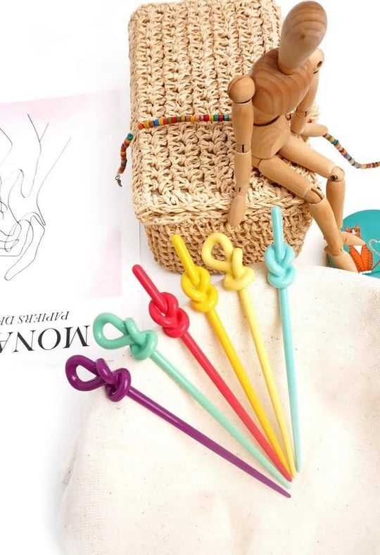 Topuz Tokası Kadın 6 Adet Kahverengi Tonlar Kadın Topuz Çubuğu