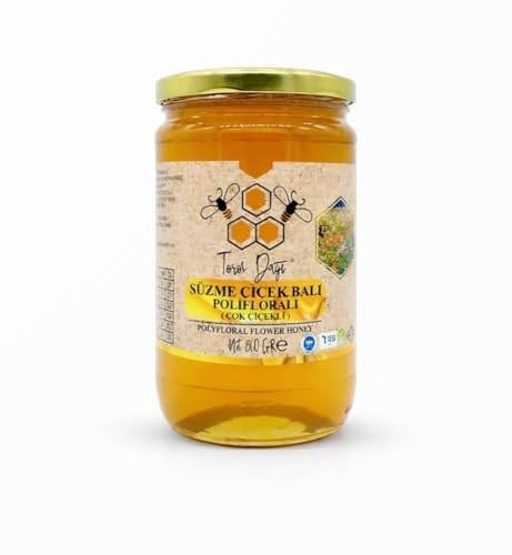 TOROS DAĞI Süzme Çiçek Balı,Natural Süzme Bal,%100 Doğal,Katkısız,Güvenli Bal (860 Gr)