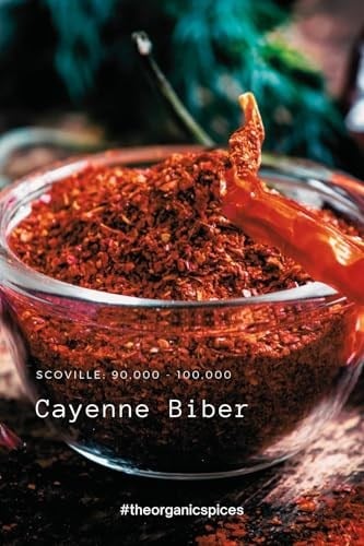 TOS The Organic Spices Cayenne Biber 1 Kg (1. Kalite) Capsicum Annuum, TOS5589