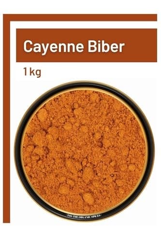 TOS The Organic Spices Cayenne Biber 1 Kg (1. Kalite) Capsicum Annuum, TOS5589