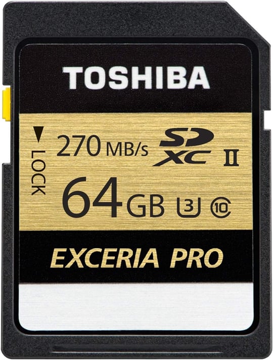 Toshiba Thn-N501G0640E6 Exceria Pro 64Gb Sdxc Uhs-Ii U3 270/250 - Seçenekler: 64 GB, 128 GB, 256 GB
