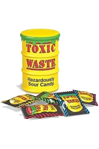 Toxic Waste Toxıc Sarı Hazadously Ekşi Şeker 42Gr (Sarı)