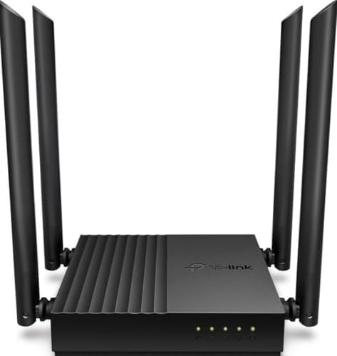 TP-Link Archer C64, AC1200 Mbps Kablosuz MU-MIMO WiFi Router, 4 Gigabit LAN Bağlantı Noktası, Beamforming, WPA3, Access Point Modu, Ebeveyn Denetimleri