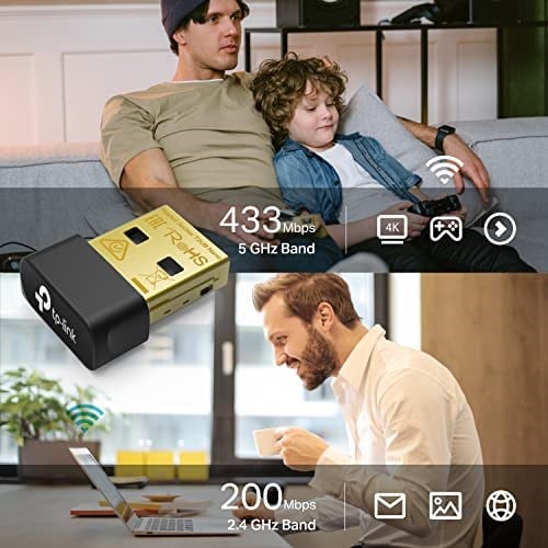TP-Link Archer T2U Nano, AC600 Nano Wireless USB Adaptör