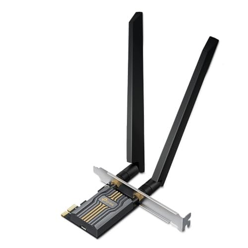 TP-Link Archer TBE400E | BE6500 Wi-Fi 7 PCIe Adaptör | Bluetooth 5.4 | Üç Bant 2882 + 2882 + 688 Mbps | Çift Anten | WPA3 Güvenlik | OFDMA & MU-MIMO | Windows 11 64-bit Uyumluluk