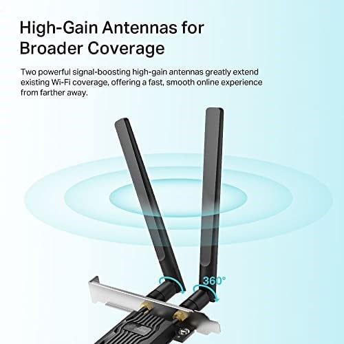TP-Link Archer TX20E, AX1800 Wi-Fi 6 Bluetooth 5.2 PCIe Ağ Kartı - Seçenekler: AX1800 PCI-E, Wi-Fi 7 BE9300