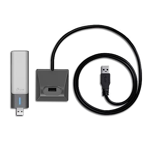TP-Link Archer TX20UH, AX1800 Yüksek Kazançlı Kablosuz USB Adaptör, 1,2 metre USB 3.0 kablosu, Beamforming Teknolojisi, MU-MIMO, Düşük Gecikmeli Oyun Deneyimi, WPA3, Kolay Kurulum