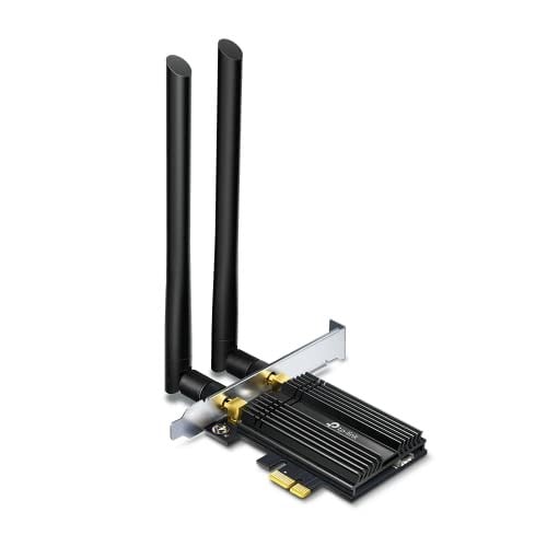 TP-Link Archer TX50E, AX3000 Mbps Wi-Fi 6 Bluetooth 5.0 PCIe Ağ Kartı, İki Anten, 1024-QAM,OFDMA ve 160 MHz Bant Genişliği, Ultra Düşük Gecikme, Intel Wi-Fi 6 Yonga Seti, Windows 10/11i Destekler
