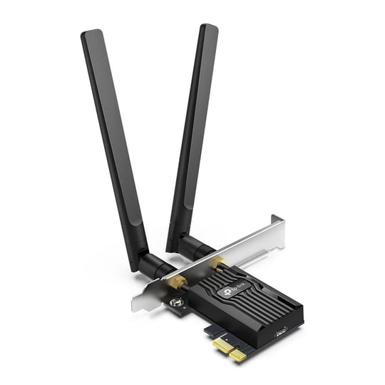 TP-Link Archer TX55E, AX3000 Wi-Fi 6 Bluetooth 5.2 PCIe Ağ Kartı, İki Anten, Özel Soğutucu, 1024-QAM, Ultra Düşük Gecikme, Intel Wi-Fi 6 Yonga Seti, Windows 10/11i Destekler