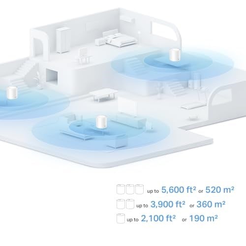 TP-Link Deco X10 2-pack, AX1500 Mbps, 360 m²ye kadar Kapsama Alanı, 120 Cihaza Kadar Bağlantı, Gigabit Portlu, Mobil Uygulama ile Kolay Kurulum,Yapay Zeka Destekl