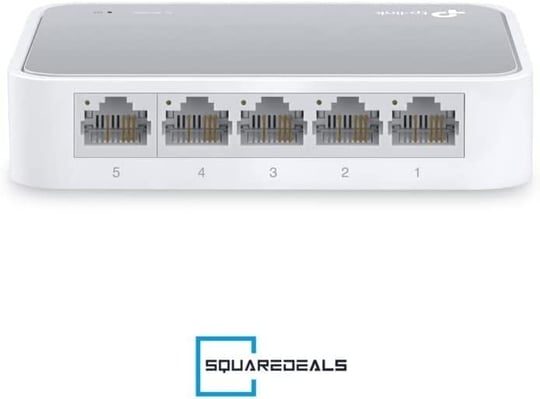 TP-Link TL-SF1005D TP-LINK TL-SF1005D 5-Port 10/100Mbps Tak ve Kullan % 60 Enerji Tasarruflu Switch