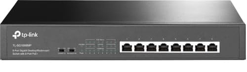 TP-Link TL-SG1008MP, 8-Port Gigabit Desktop/Rackmount Switch with 8-Port PoE+