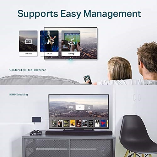 TP-Link TL-SG105E, 5-Portlu Gigabit Easy Smart Switch - Seçenekler: Yönetimsiz Anahtar 5 Bağlantı Noktası, 5 Port 2.5G