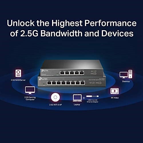 TP-Link TL-SG108-M2, 8-Port 2.5G Desktop Switch