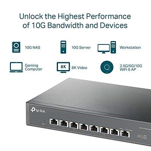 TP-Link TL-SX1008, 8-Port 10G Desktop/Rackmount Switch