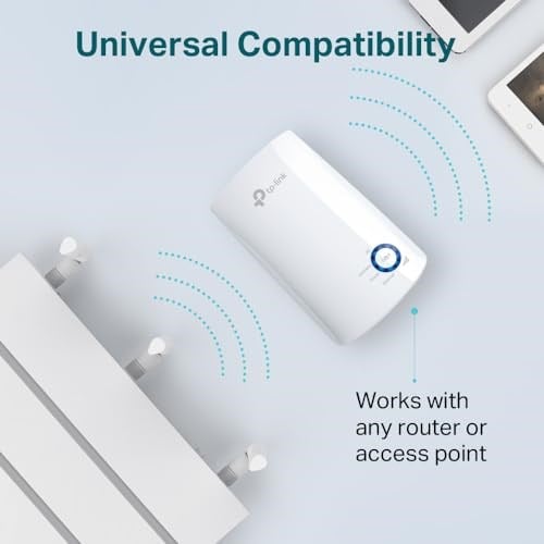 TP-Link TL-WA850RE, N300 Mbps Wi-Fi Menzil Genişletici, 1 Ethernet Bağlantı Noktalı Wi-Fi Güçlendirici/Hotspot, Access Point Modu, Tüm Wi-Fi Yönlendiriciler ile Çalışır
