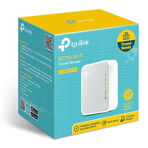 TP-Link TL-WR902AC, AC750 Mbps Wireless Travel Router