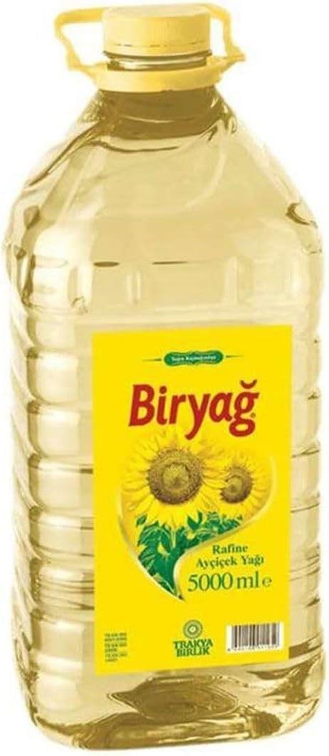 Trakyabirlik Biryağ Rafine Ayçiçek Yağı Köşeli Pet 5 lt