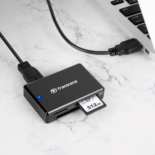 Transcend RDF8 USB 3.0 Kart Okuyucu TS-RDF8K2 - Seçenekler: Hepsi bir arada kart okuyucu USB 3.1...