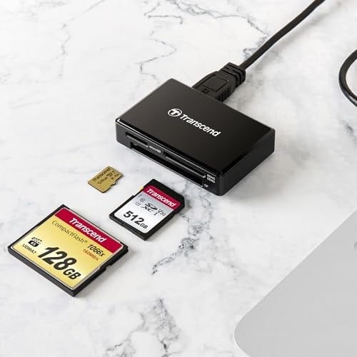Transcend RDF8 USB 3.0 Kart Okuyucu TS-RDF8K2 - Seçenekler: Hepsi bir arada kart okuyucu USB 3.1...