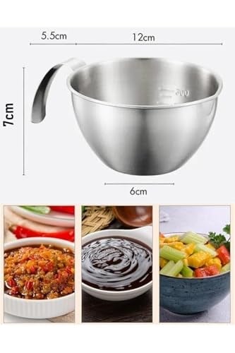 Transformacion Inox Çelik Profesyonel Ölçülü Arıştırma Kabı - 400 Ml Sos & Hazırlık Şefi Serisi, 7430000722672