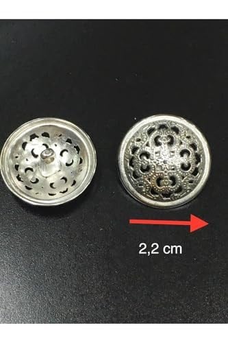 Trençkot Ve Ceket Düğmesi Takımı 6 Lı Set Gümüş