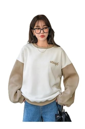 TrendSeninle Kadın Beyaz Enough Baskılı Siyah Kol Detay Oversize Sweatshirt