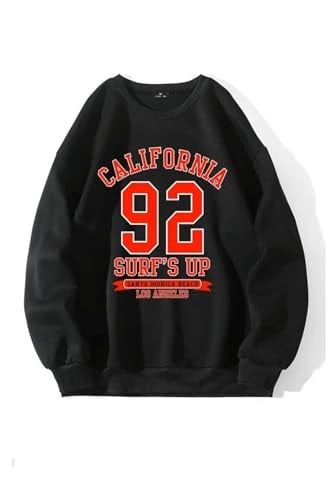 TrendSeninle Kadın Kahve Oversize Brooklyn Citylights Baskılı Sweatshirt