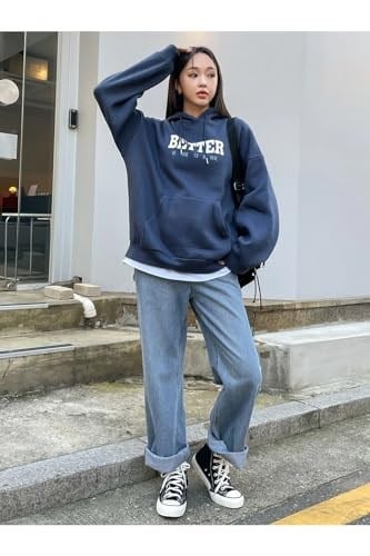 TrendSeninle Kadın Siyah Better Baskılı Oversize Sweatshirt