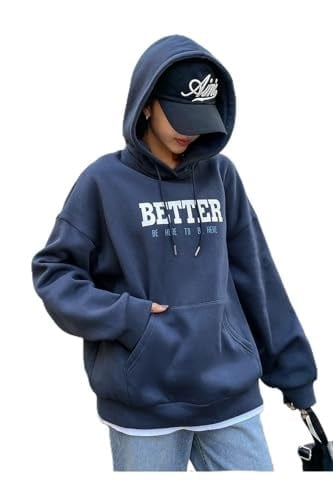 TrendSeninle Kadın Siyah Better Baskılı Oversize Sweatshirt