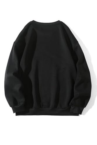 TrendSeninle Kadın Siyah Oversize Stay In Baskılı Sweatshirt