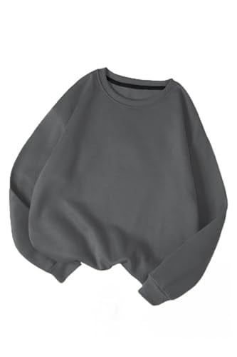 TrendSeninle Kadın Vizon Düz Bisiklet Yaka Sweatshirt